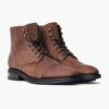Botines con cordones puntiaguda hombre casual