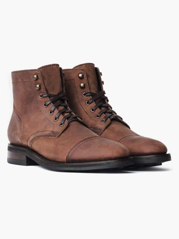 Botines con cordones puntiaguda hombre casual