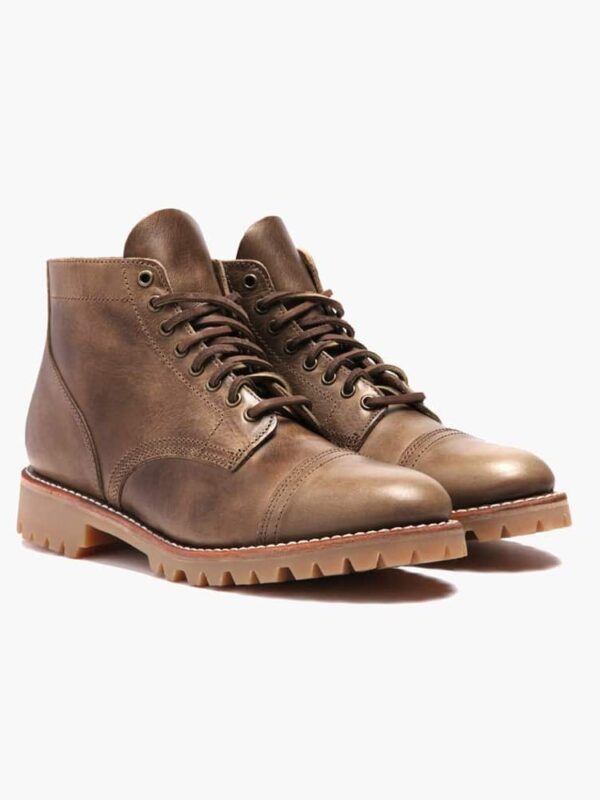 Botines cordones punta redonda hombre trabajo